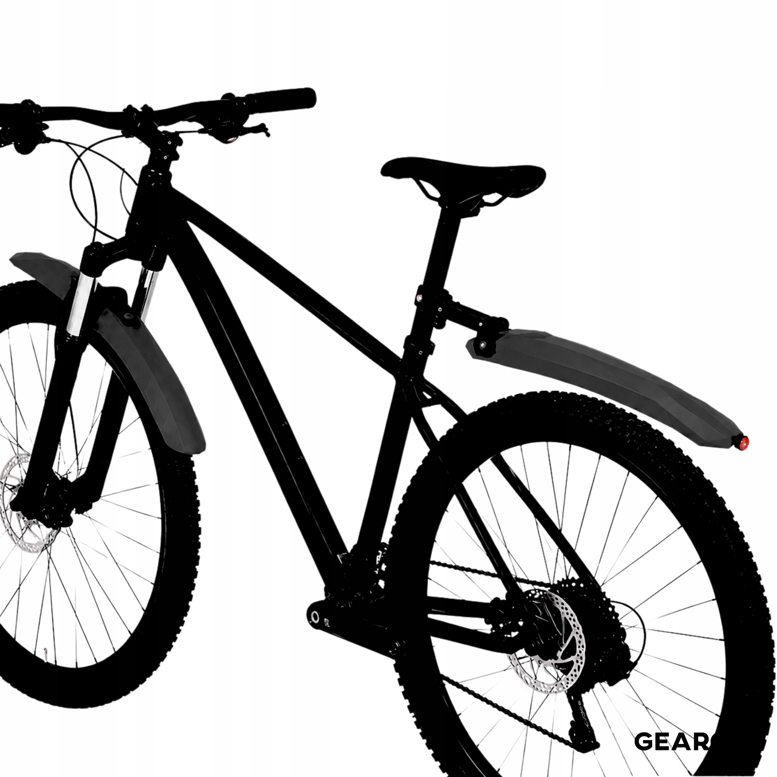DVIRAČIO PASPARŲ RINKINYS PRIEKINIAI GALINIAI VENTILIATORIAI 26 27 28 29 JUODAS
