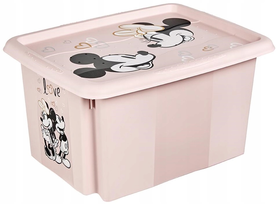 MICKEY MOUSE PLASTIKINIS TAKAS SU DANČIU ŽAISLŲ LAIKYMO DĖŽEČIUI 24 L