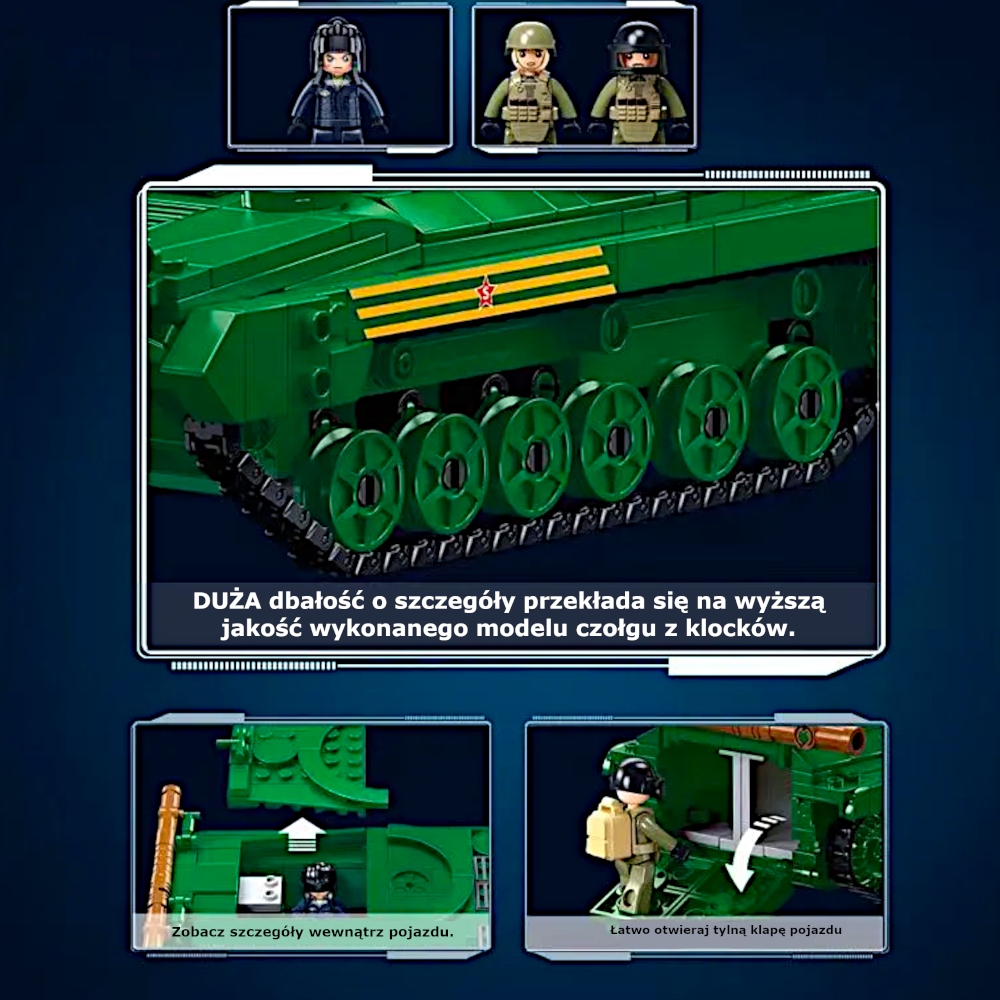 Sluban konstruktoriniai klockai tankas BWP-2MS