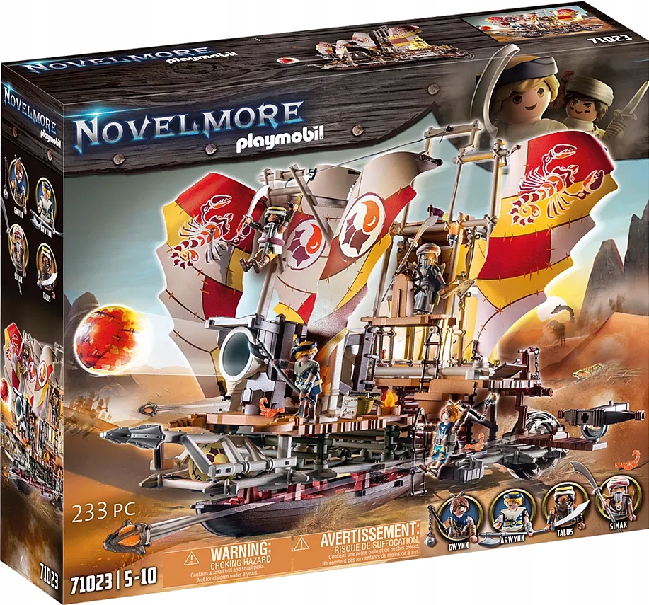 PLAYMOBIL Knights Novelmore Salahari Stormbreaker 233 el 71023