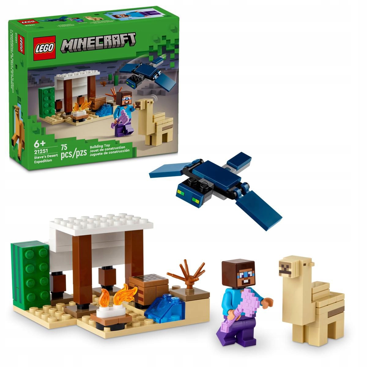 LEGO Minecraft 21251 Stivas ir dykumos ekspedicija