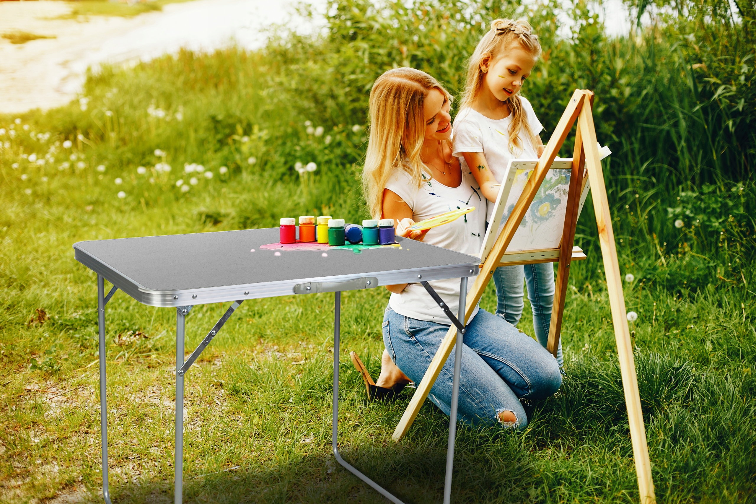 Gotel sulankstomas turistinis stalas 80x60x70 cm