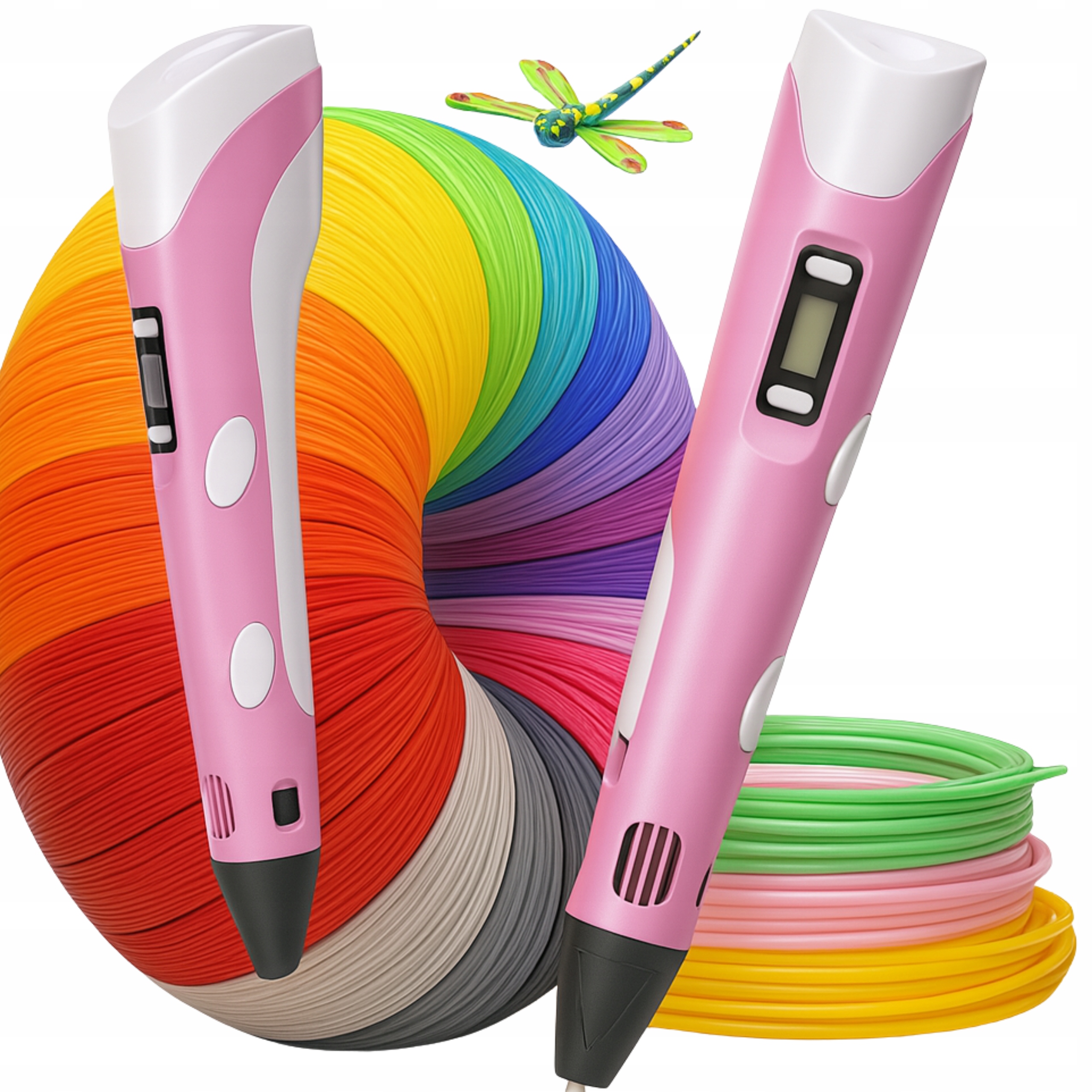 3D PEN 3D spausdintuvo rašiklis + 110m PLA pildymas XXL RINKINYS 3 SPALVŲ DOVANA