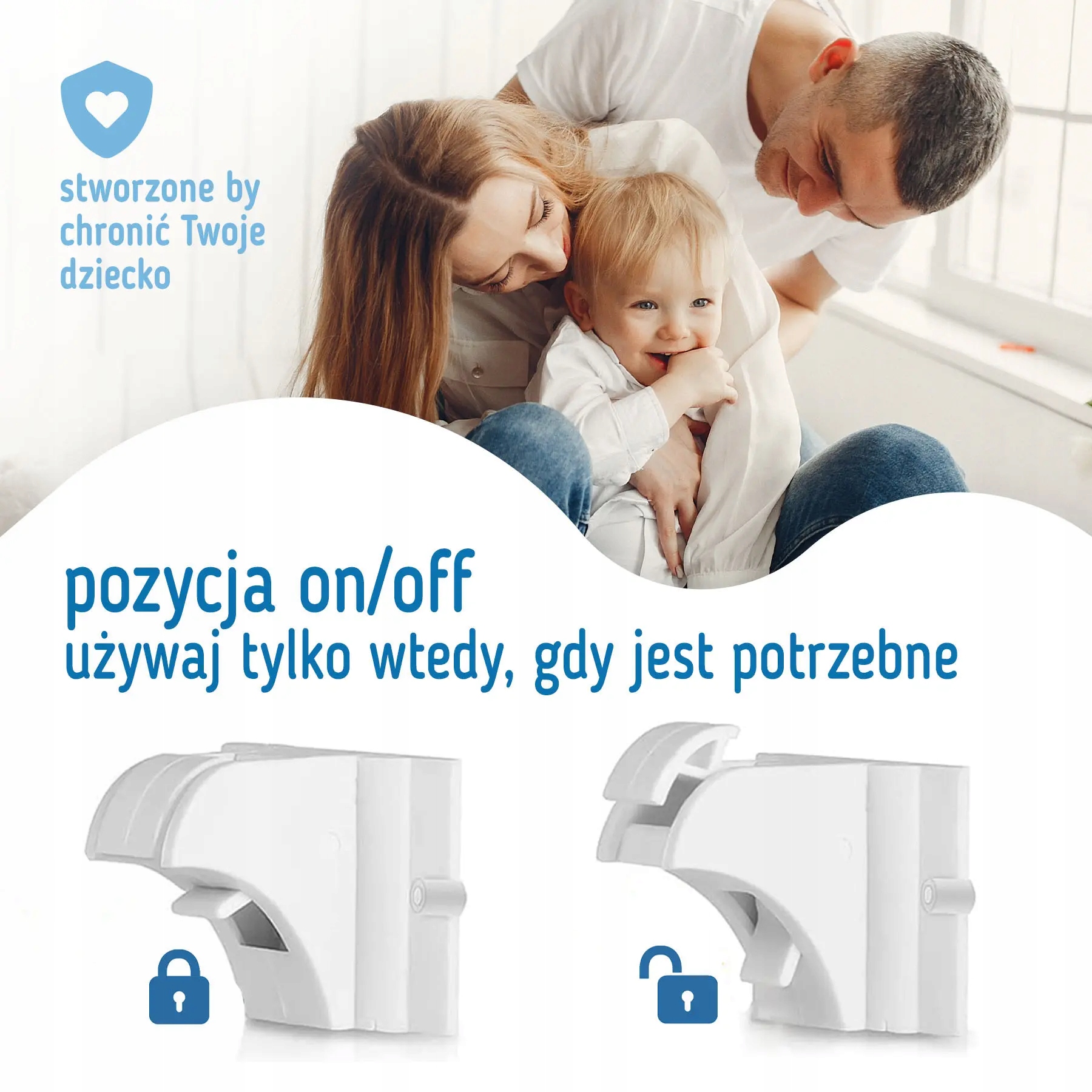 Sipo magnetinė apsauga spintoms ir stalčiams 4 dalių RINKINYS