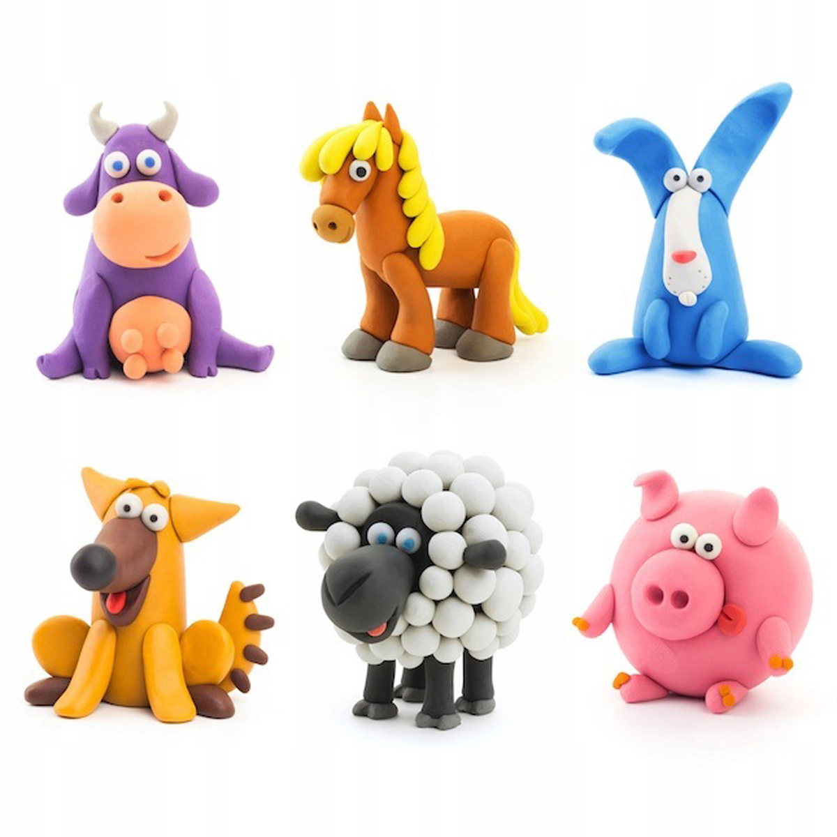 12x FOAM MAGICAL CAY SENSORY POLYMER CLAY RINKINYS