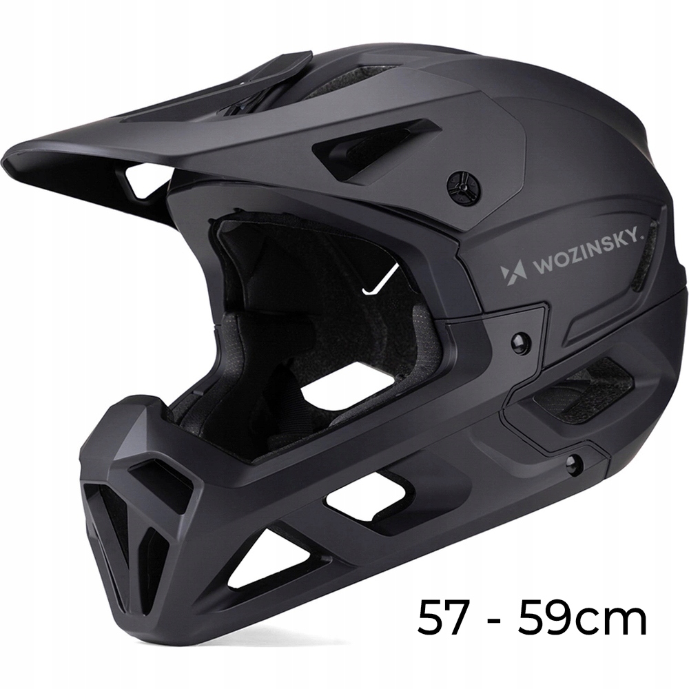 Wozinsky dviračio apsauginis galvos šalmas, reguliuojamas, sportiškas, lengvas, 57-59cm