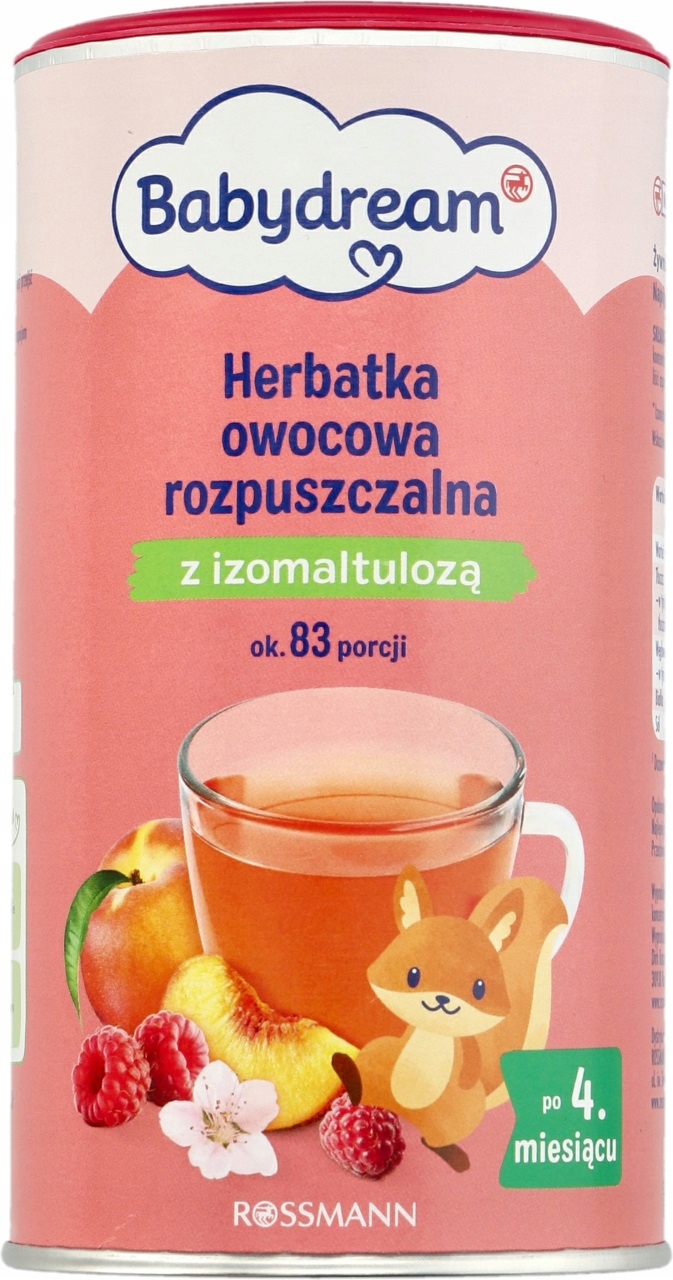 Babydream granuliuota vaisių arbata 190 g po 4 mėn