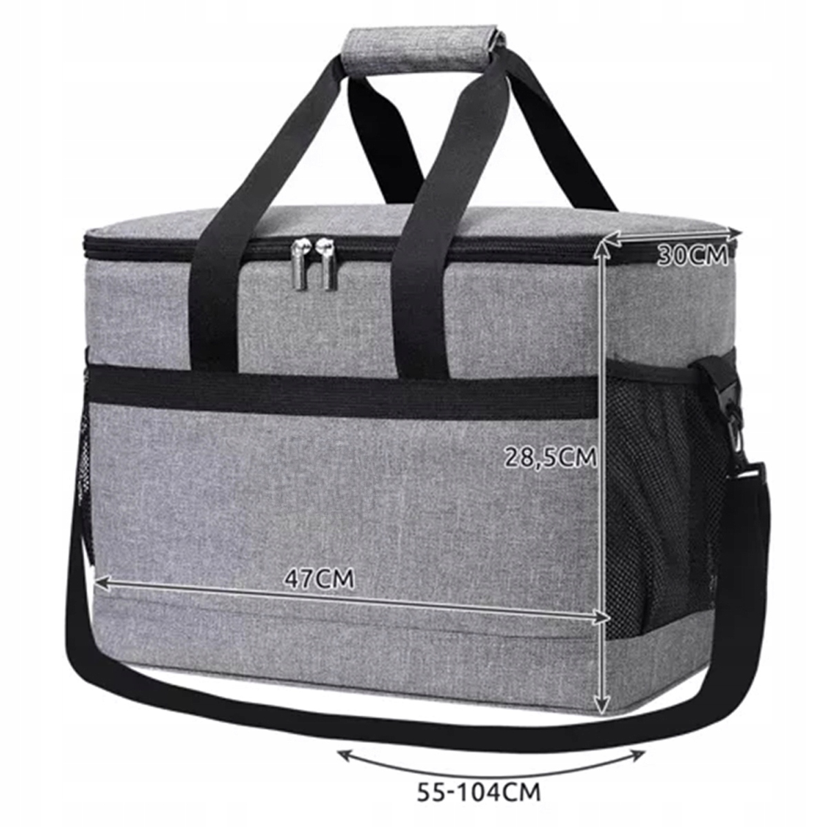 THERMAL BEACH PICNIC BAG Didelis turistinis aušintuvas 40 litrų + įdėklai