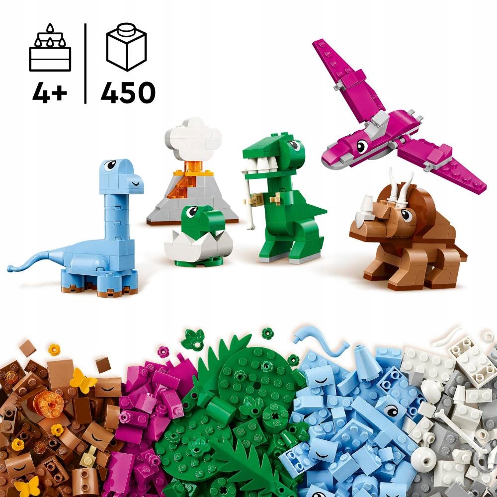 LEGO 11041 CLASSIC kūrybingi dinozaurai