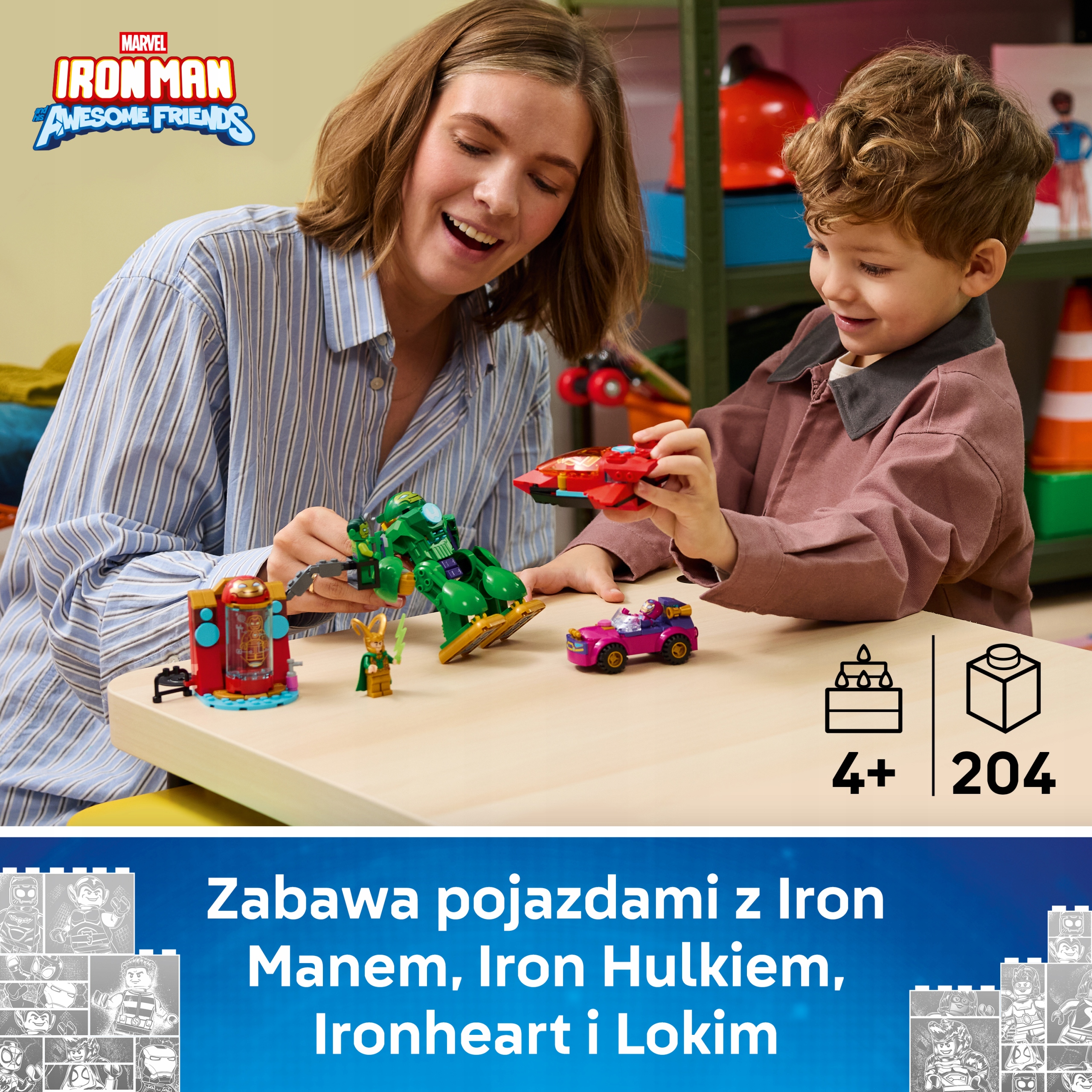 LEGO Super Heroes Loki vs. Iron Man Team 11211