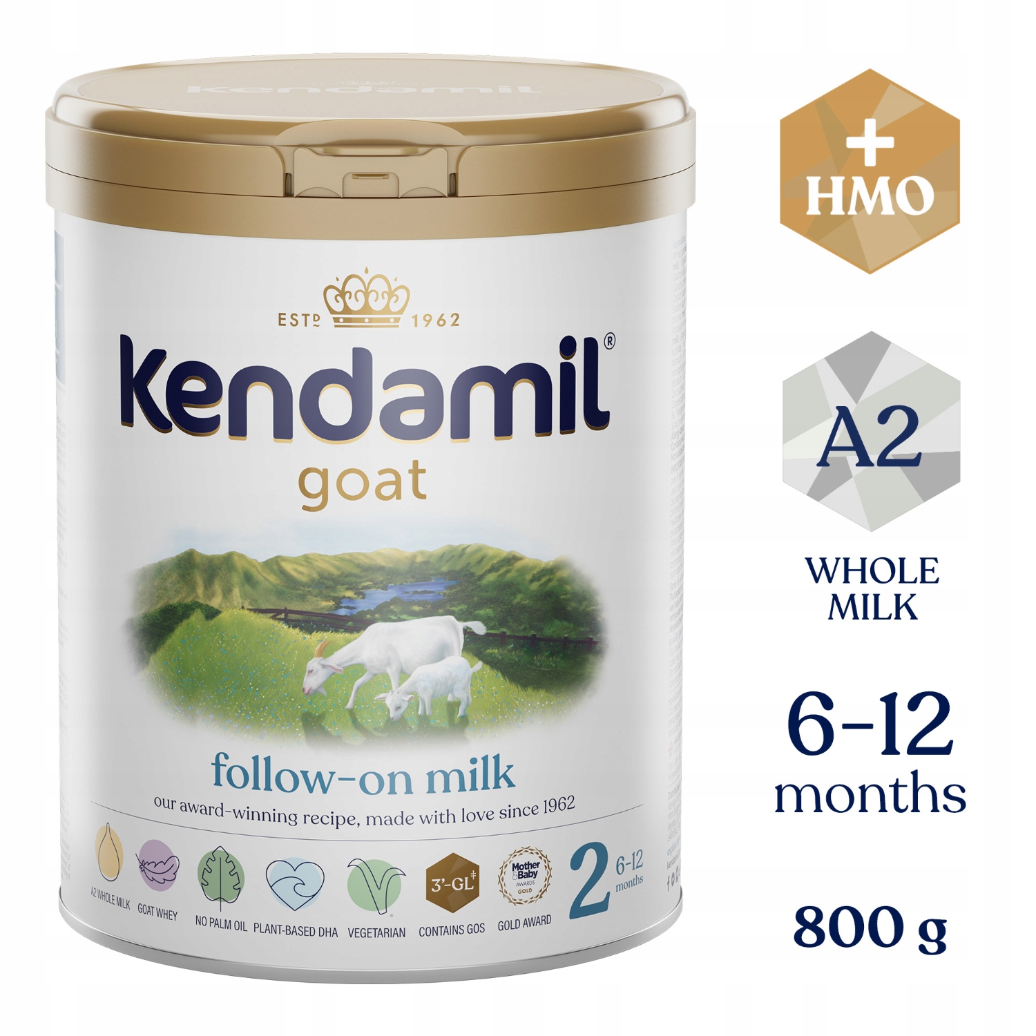 Kendamil Goat 2 ožkos pieno milteliai HMO+ nuo 6 mėn