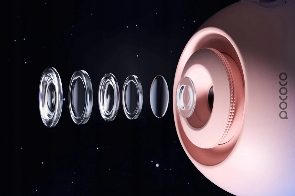 POCOCO GALAXY STARS PROJEKTORIAUS LED PLANETARIUM NAKTINĖ LEMPA VAIKAMS