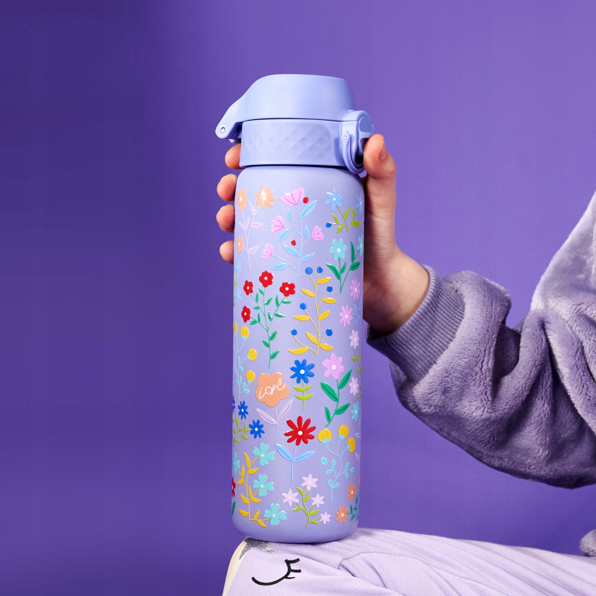 TERMINIS BUTELĖLIS KAVAI IR ARBATA PURPURINIS GĖLĖS ION8 0,5 L