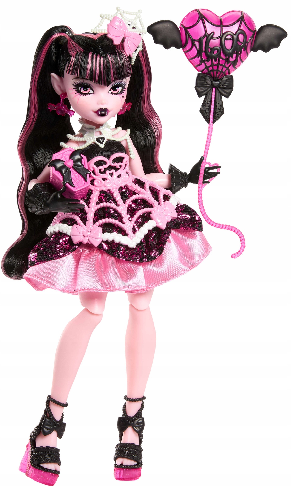 Monster High Draculaura balas lėlė 27 cm