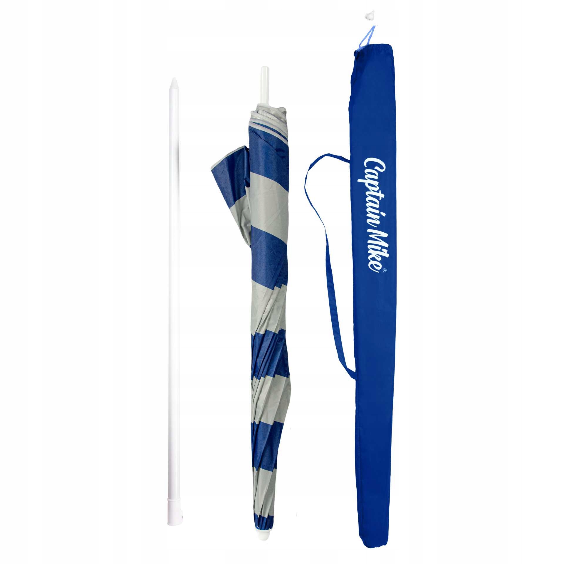 PAPLŪDŽIO skėtis su dangteliu su UV filtru UPF50+, LENGVAS, 160 cm, ATOSTOGOS