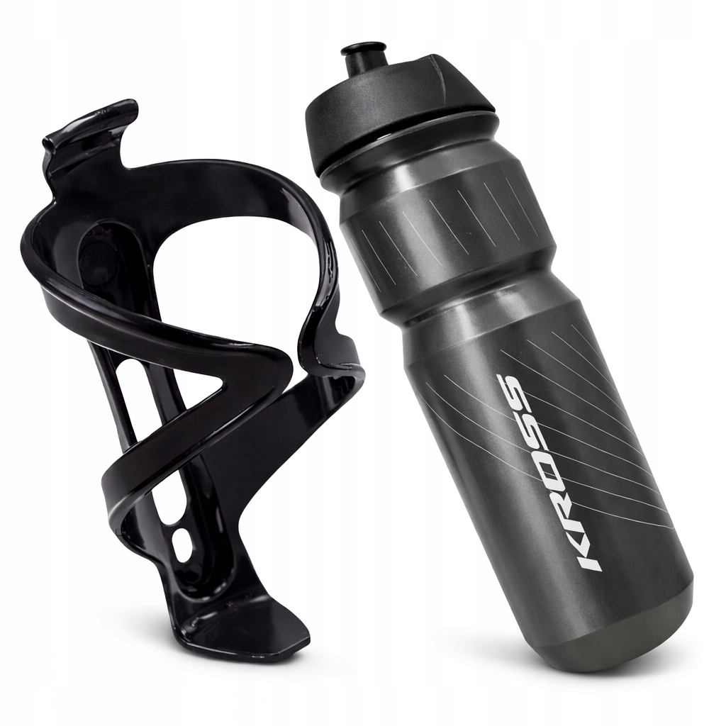 Kross 750 ml dviračio butelis su laikiklio rinkiniu