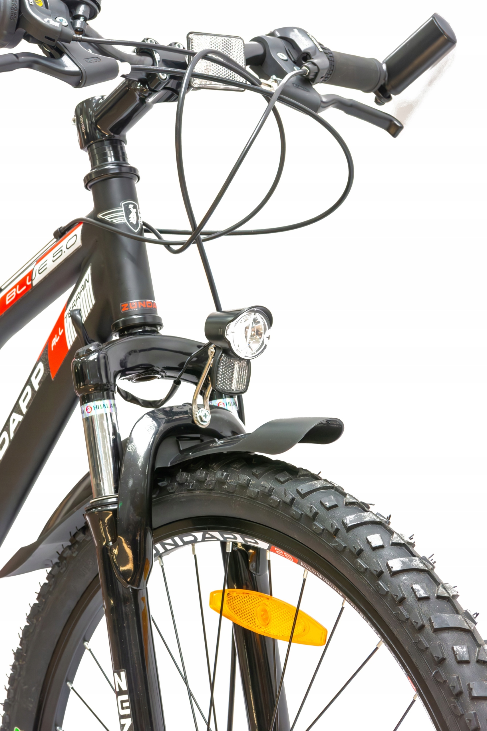 Vyriški kalnų dviračiai 26 MTB diskai, moteriški amortizatoriai, apšvietimas jaunimui