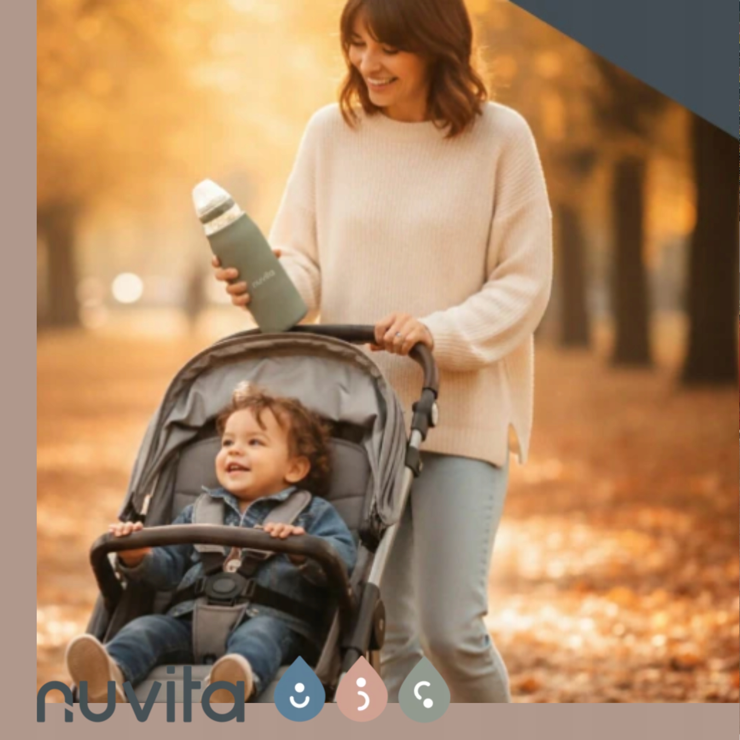 Nuvita premium nešiojamas pokylio šildytuvas su USB