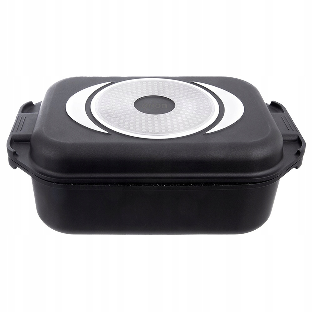 Kepimo skarda 7L 41X26X15CM ALIUMININIS SU GRILINIU KEPU IR STIKLINIU dangteliu