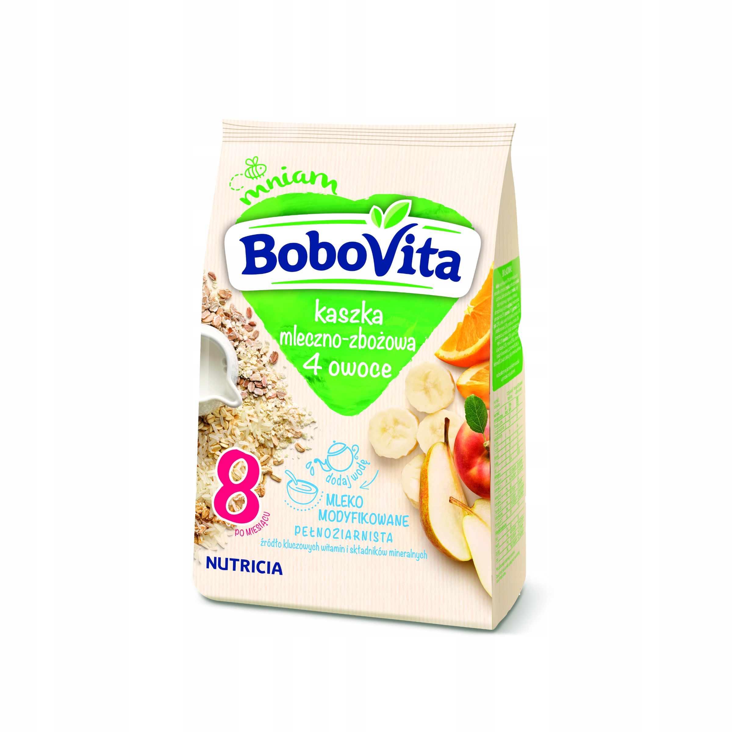 Bobovita grikių kašė su vaisiais nuo 8 mėnesio