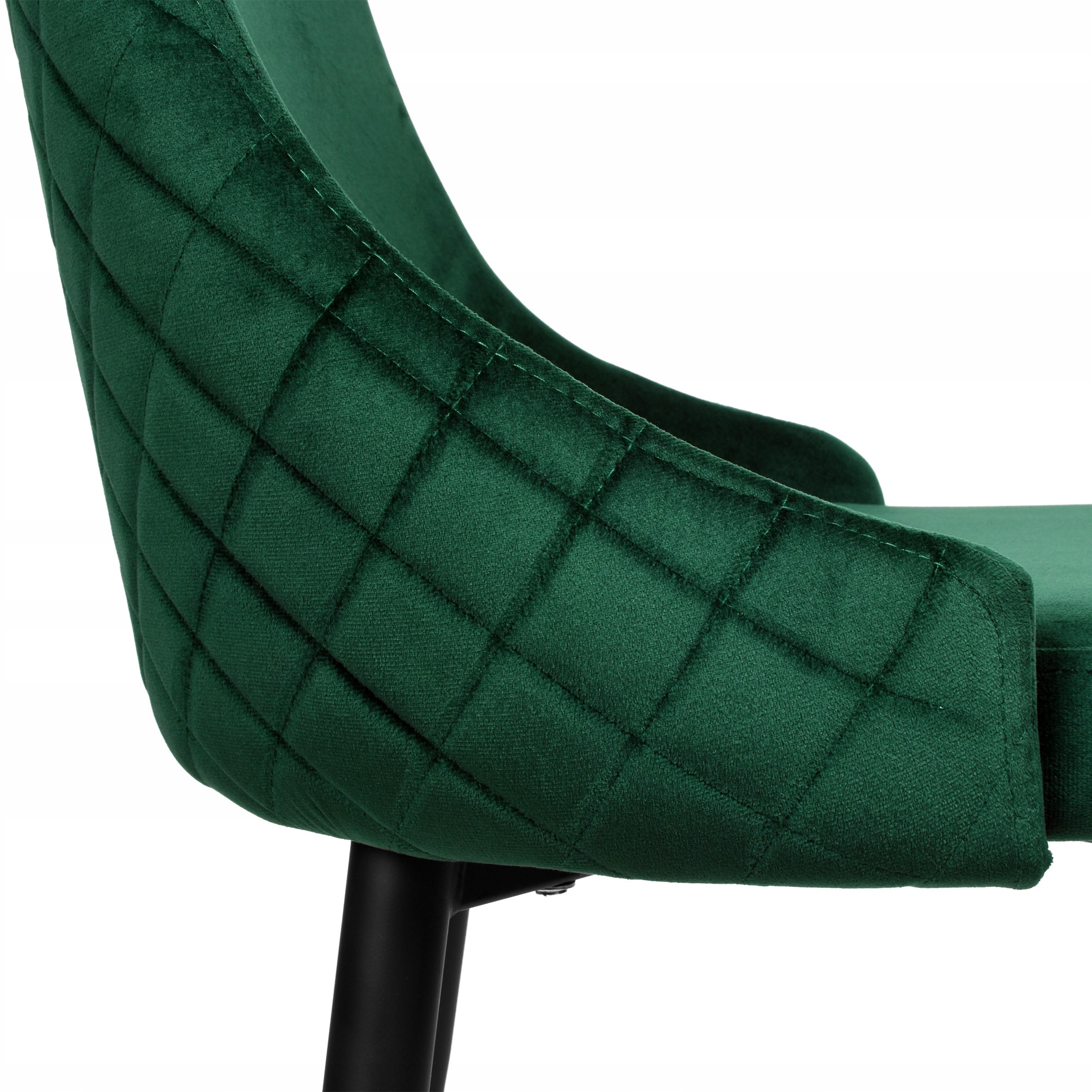Moderni minkšta Velvet Velvet Loft kėdė su aukšta nugara