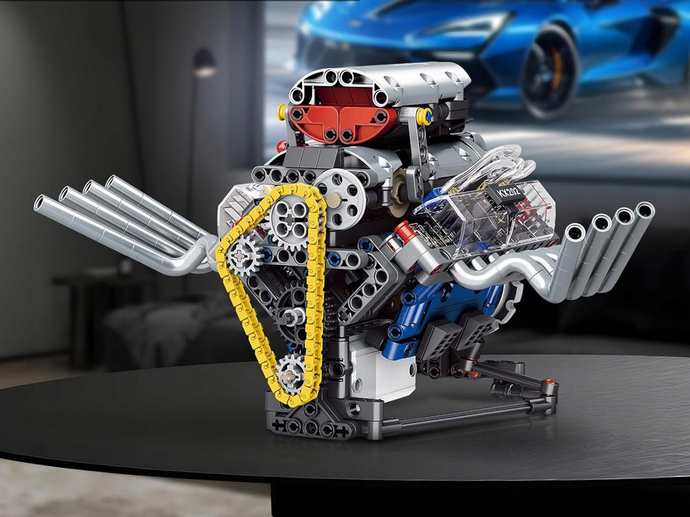 Techniniai blokai sukonstruoja akumuliatoriumi varomą variklį, šviesą ir mechanizmą 5905258541198