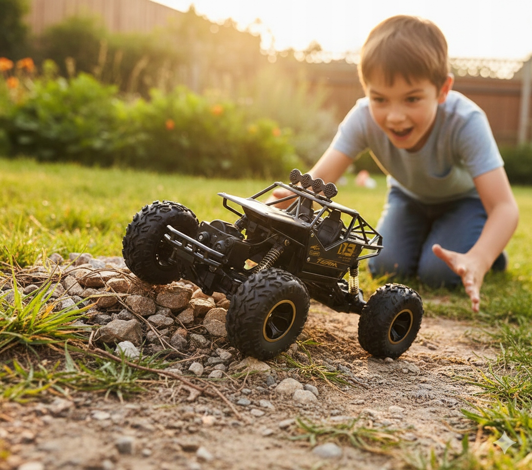 EDAXE valdomas automobilis metalo 4x4 tereninis