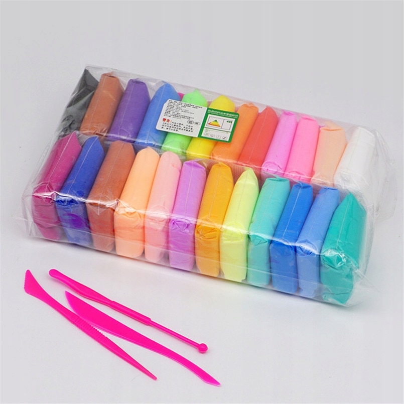 Plastilinas Plastilino rinkinys iš 12 spalvų Minkštas modeliuojamasis molis