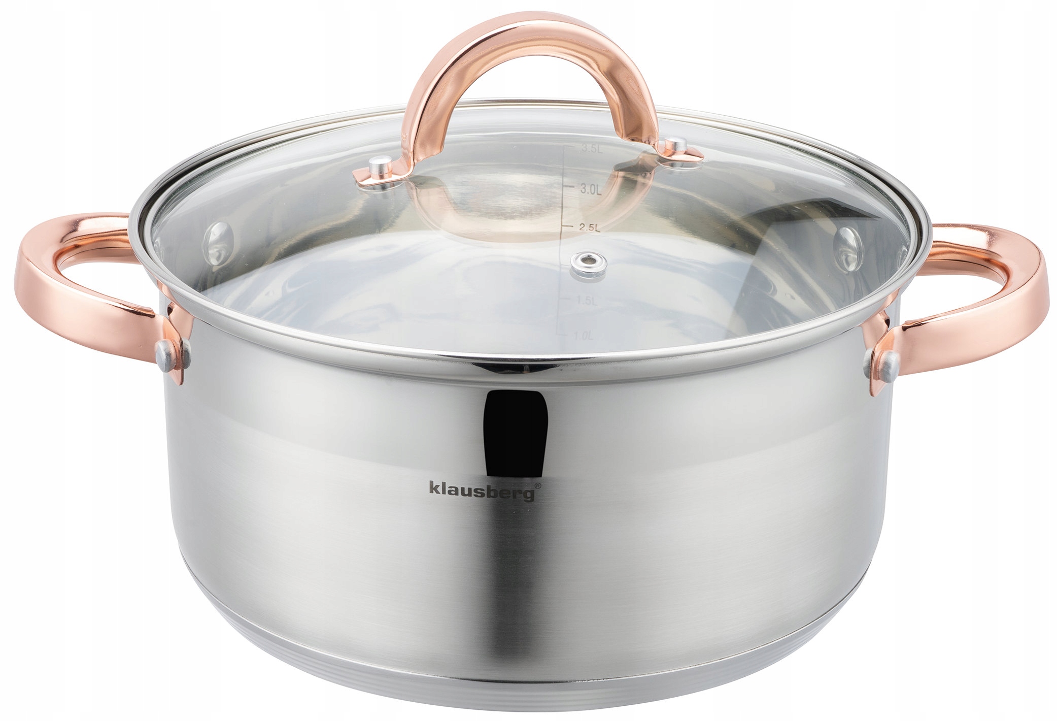 STEAMER POT 22cm indukcinis nerūdijančio plieno puodas 4L