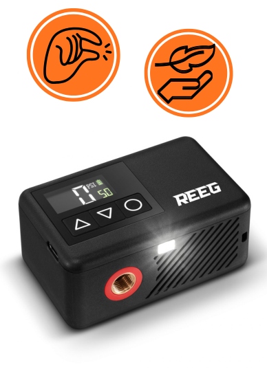 Reeg Air Pump MINI elektrinis siurblys dviračiui, paspirtukui, rutuliui 120 PSI