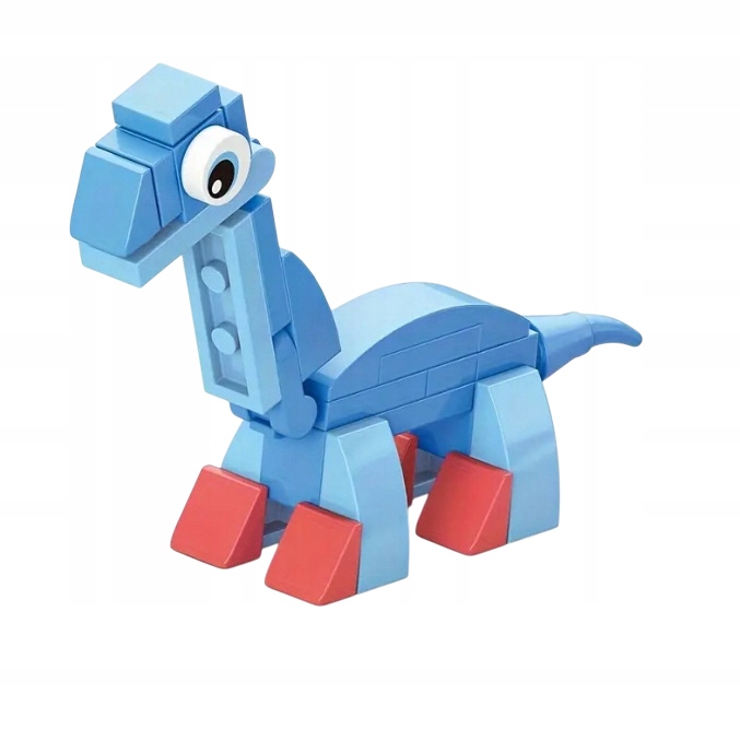 Blocks 35 el dinozaurų kaladėlių kaladėlės vaikams dinozauras Brontosaurus 0002