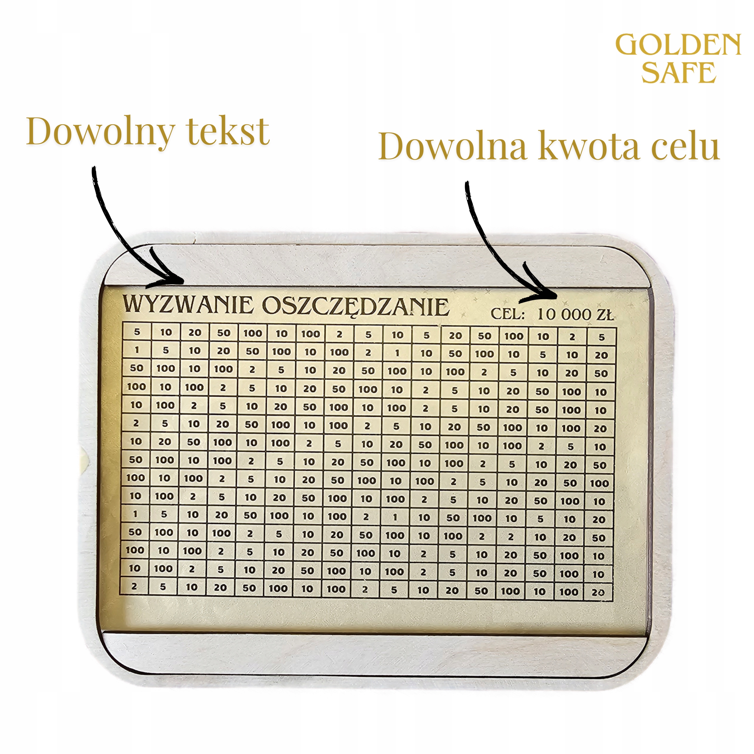 Personalizuota skatikė su oszczędzania iššūkiu