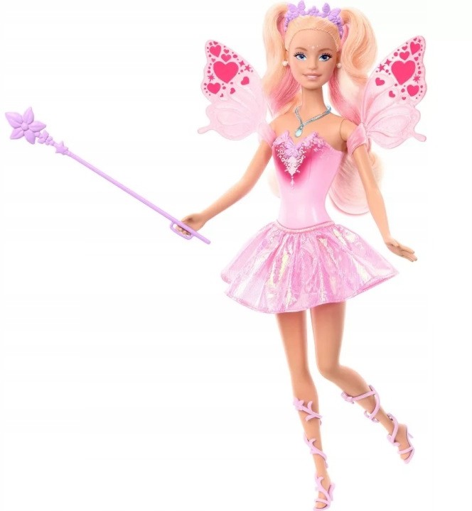 Barbie fėja su žvaigždės lazda ir spalvų keitimų