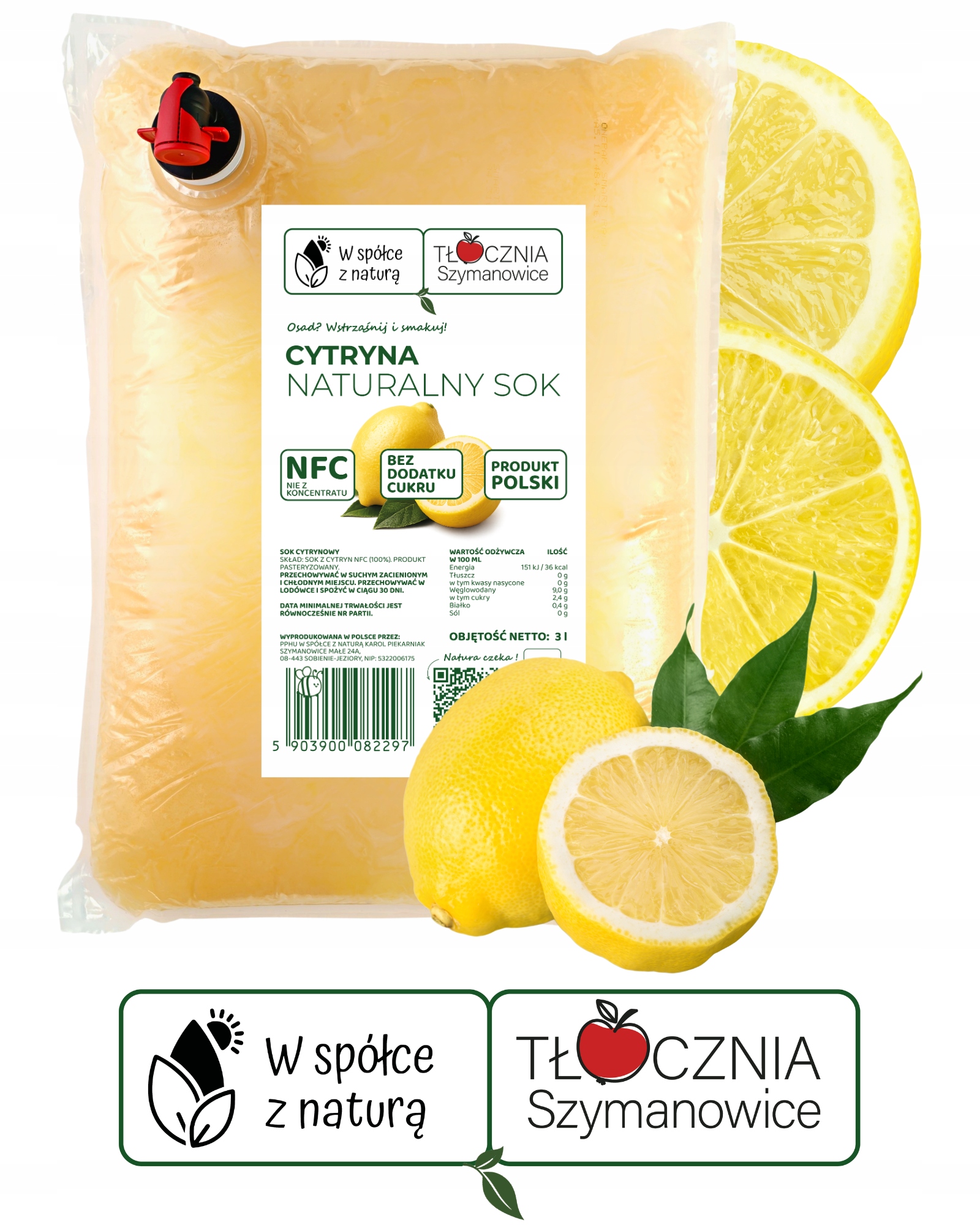 SPAUSTOS CITRINŲ SULTYS 100% NFC FRESH CITRINA 3L