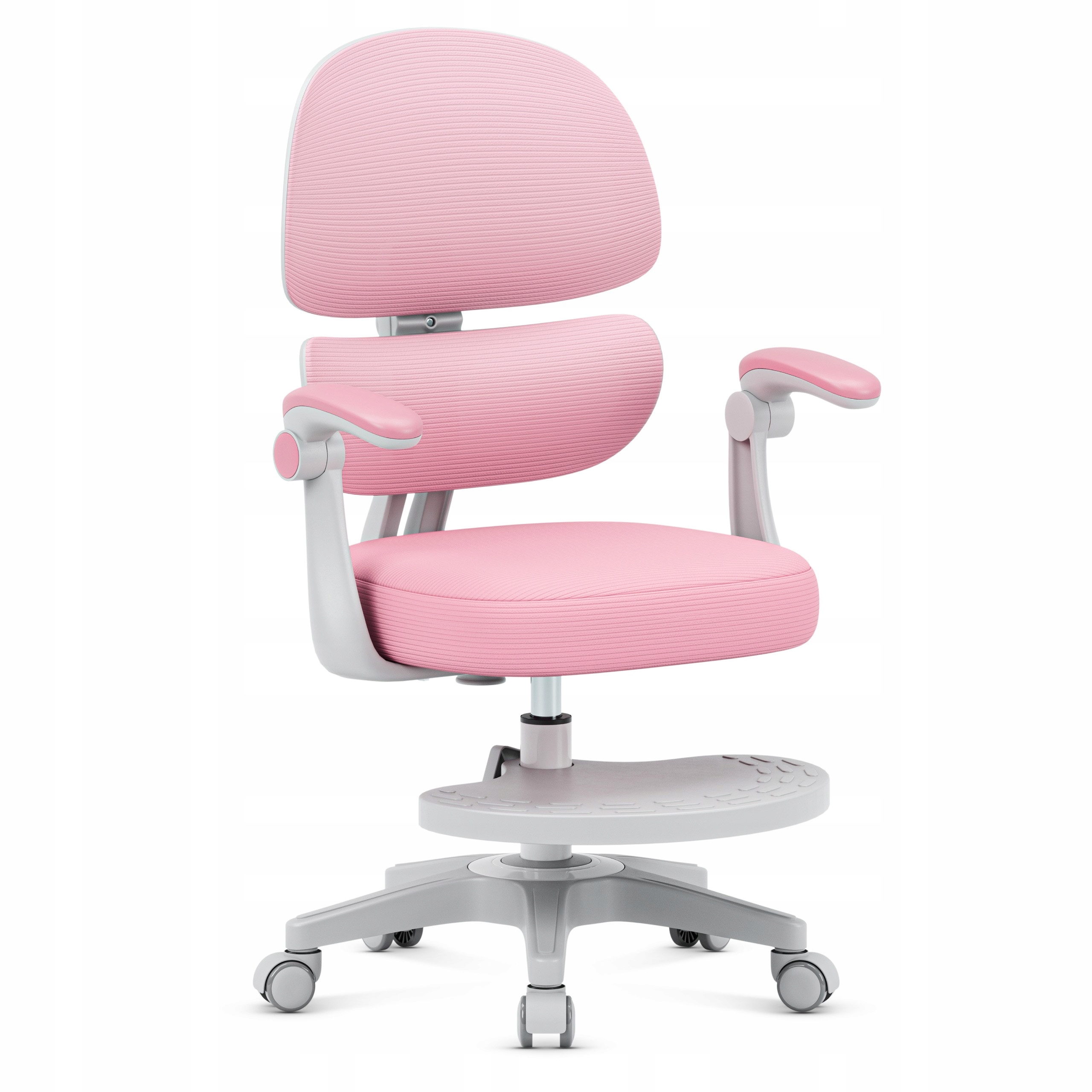 Markadler vaikiška ergonominio rožaus biuro besisukanti kėdė