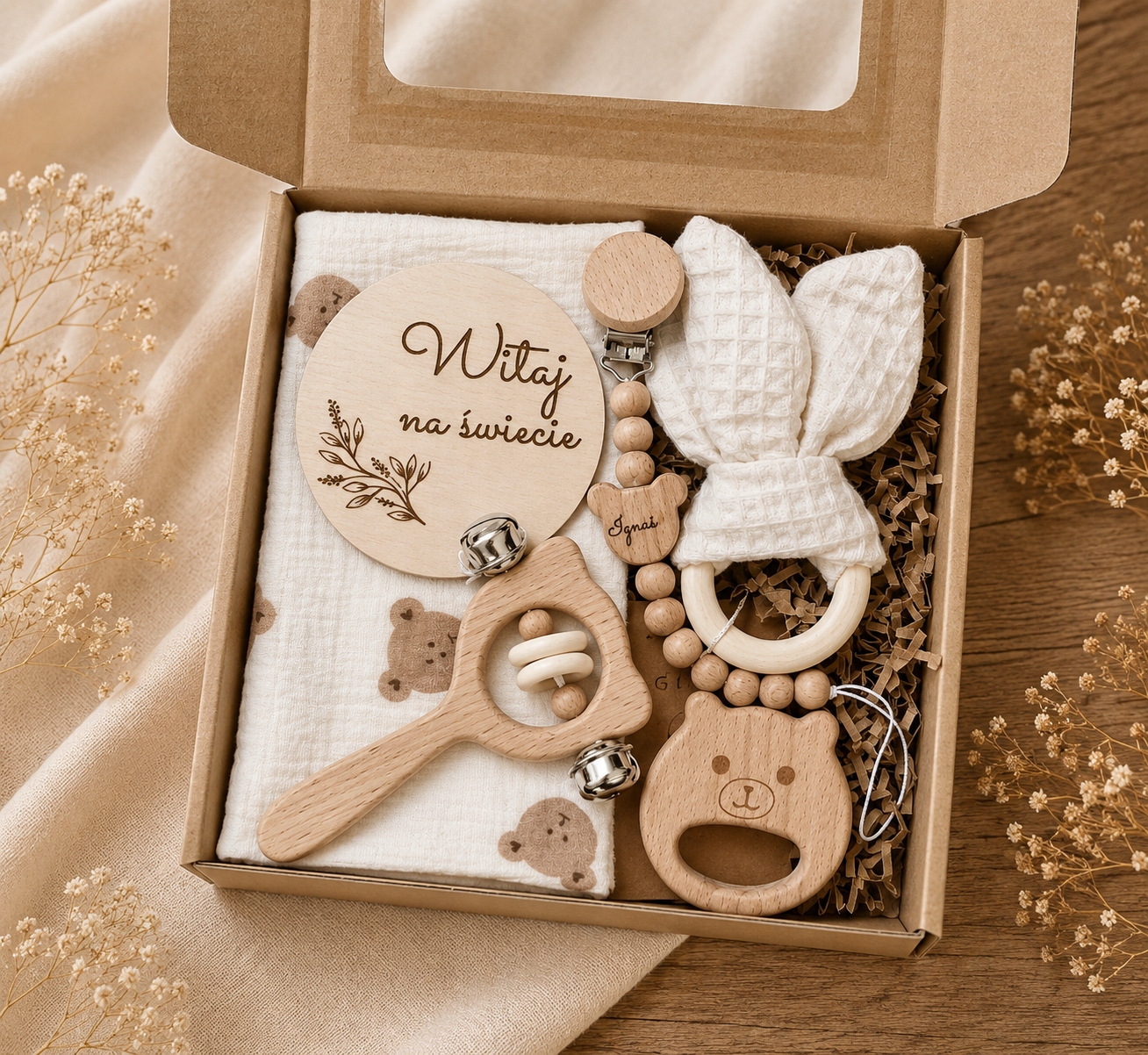 Novogimdžiui dovanu rinkinys, baby shower dėžė