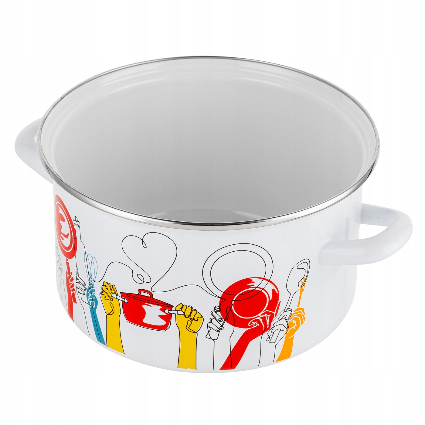Emaliuotas puodas PEPITO ENAMEL PLESZEW 22 CM 4,7L
