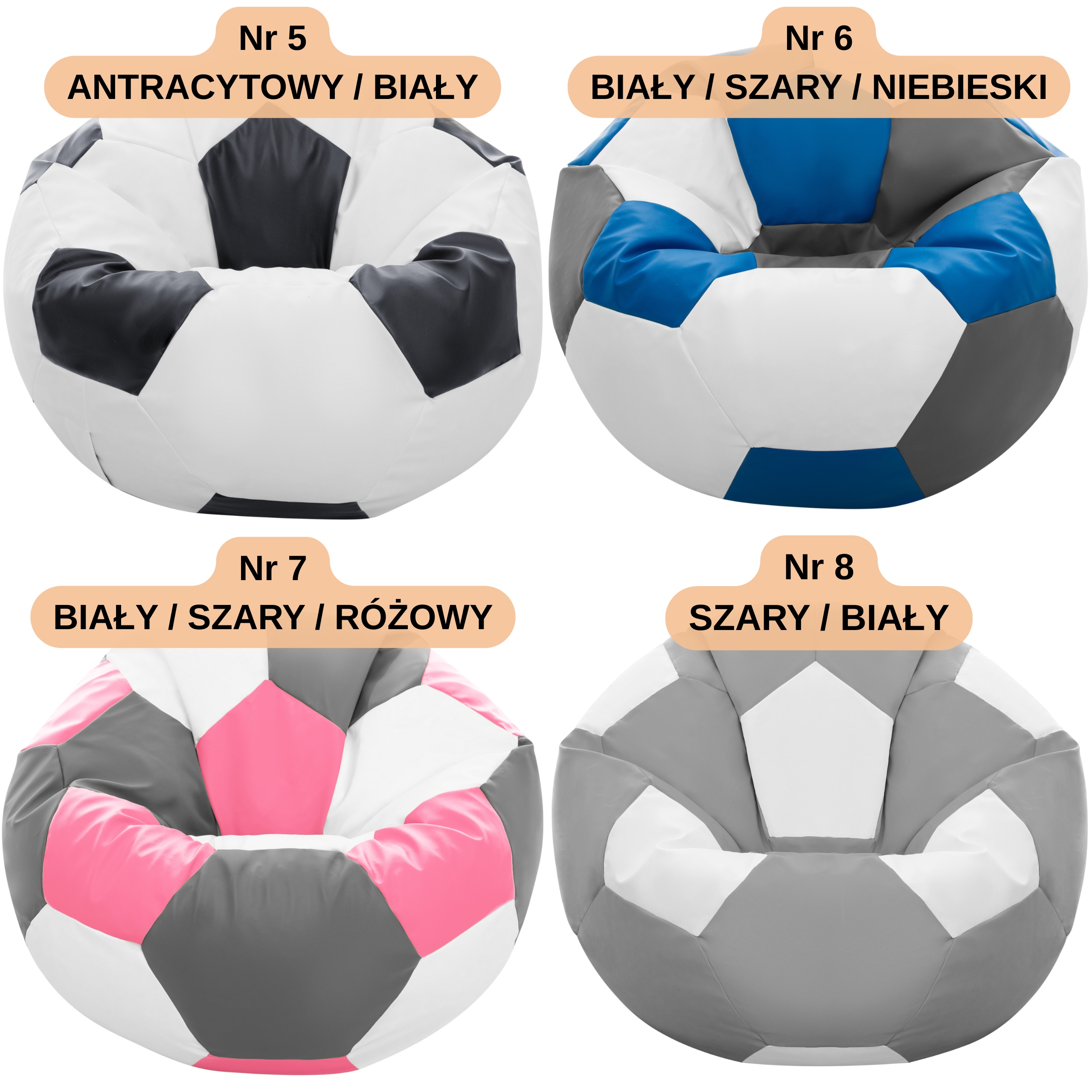 PUFA BALL MEGA BAG SAKO FOTOTELIS PUF FUTBOLO FAIRŲ SĖDYNĖ DAUG SPALVŲ