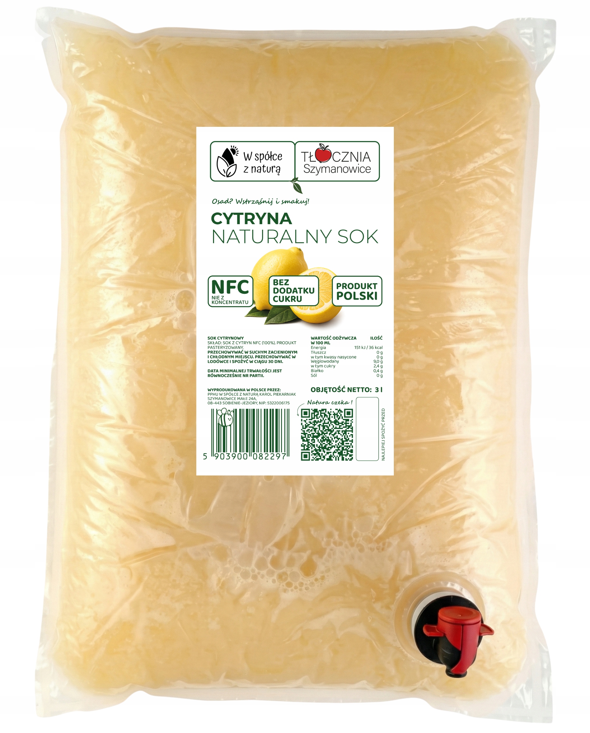 SPAUSTOS CITRINŲ SULTYS 100% NFC FRESH CITRINA 3L