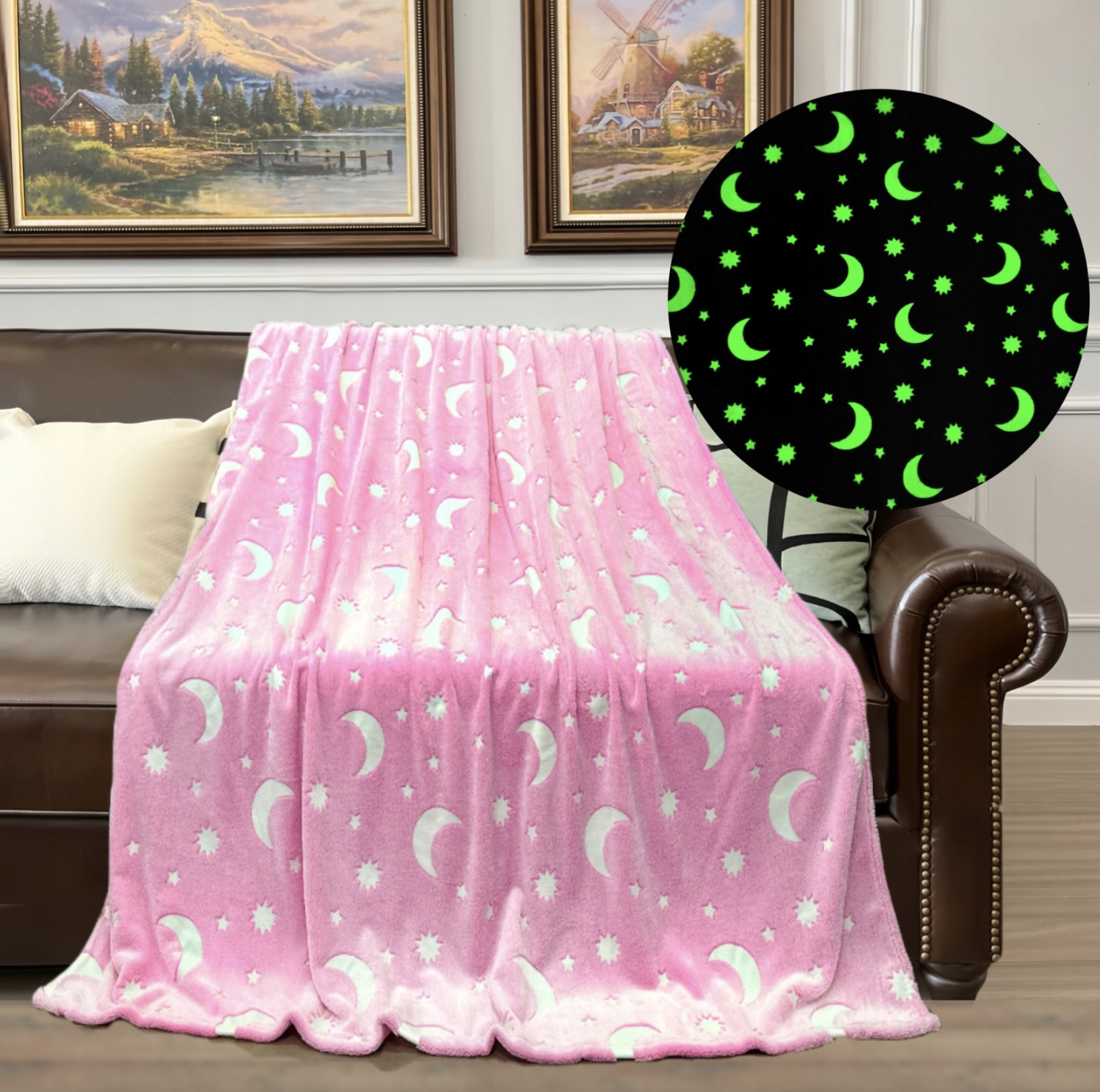 ŠVYTĖJIMAS TAMSIOJE ANTLODĖJE 150X200 ŽVAIGŽDŽIŲ SOFT NICE PLED VAIKAMS ŠVYTĖ