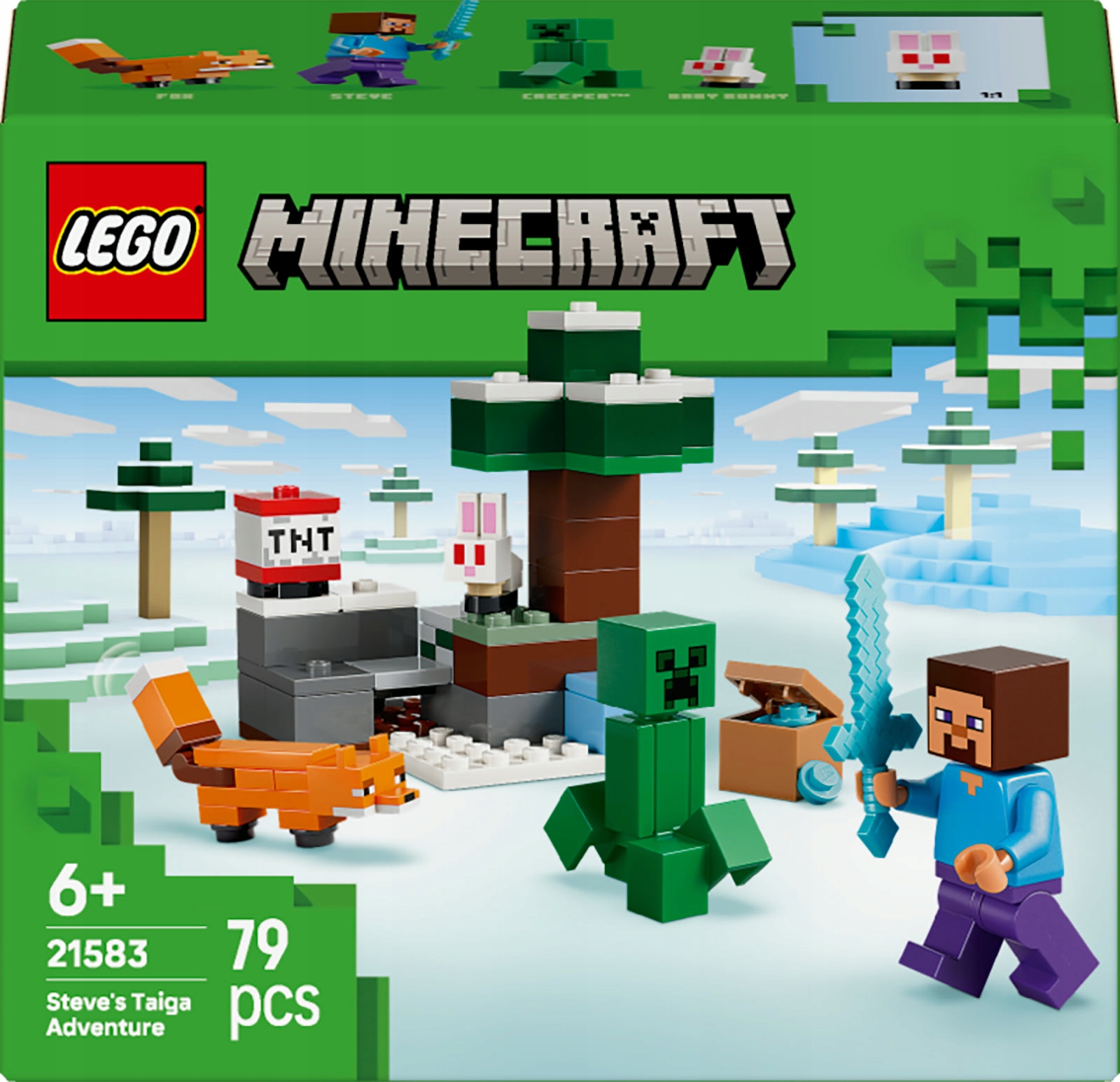 LEGO Minecraft 21583 Stivo nuotykis tajgoje