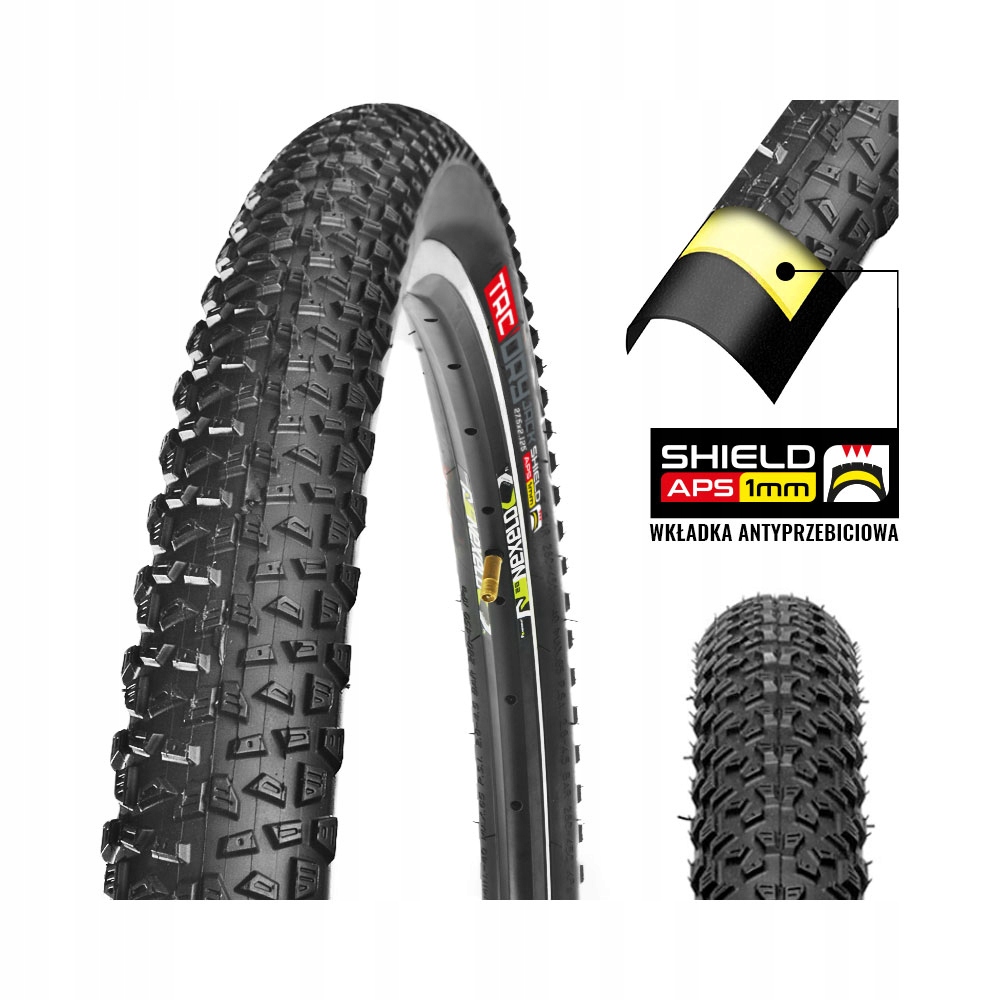 Dviračio padanga 27 5 x 2 1 TRC įdėklas ANTI-PUNKTURE 27,5 x 2,125 57-584 MTB