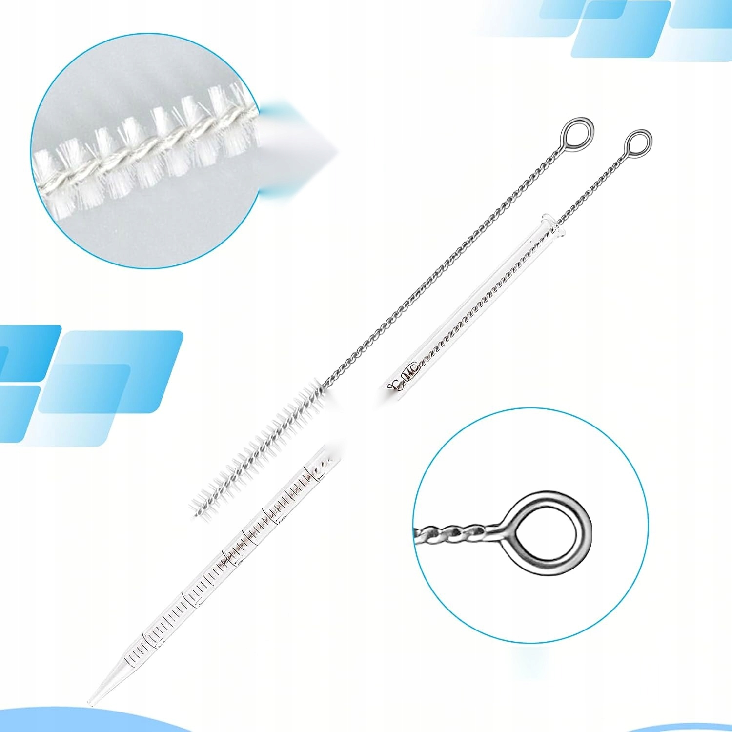 Stiklinės pipetės 1ml 2ml 5ml 10ml su laboratorinėmis svarstyklėmis