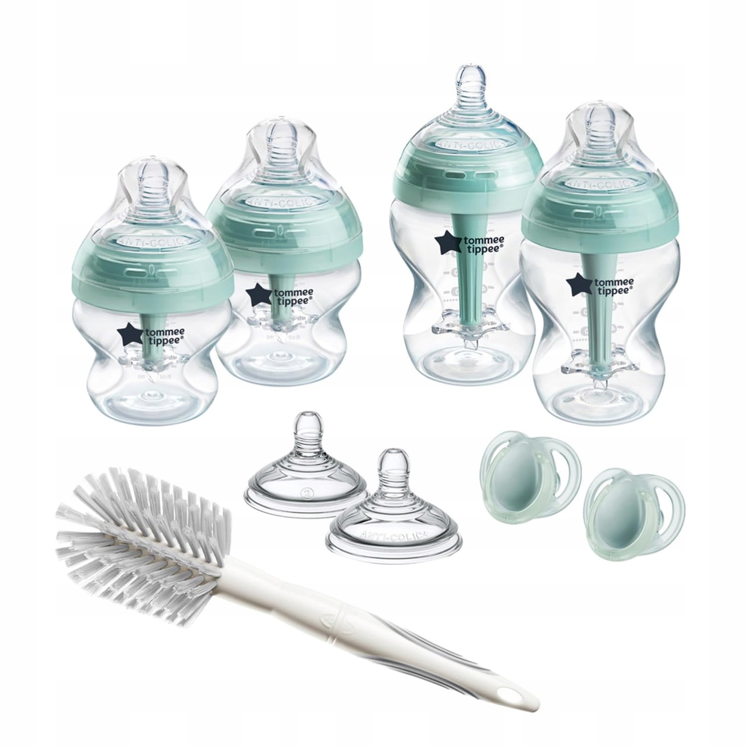 Tommee Tippee nuo pilvo dieglių pradžios rinkinys, 4 buteliukai + priedai