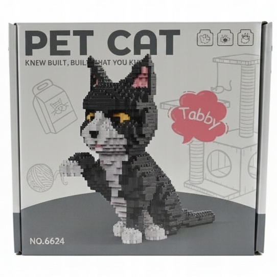 CAT 3D KONSTRUKCINIAI BLOKAI KATĖS FIGŪLĖS SUAUGUSIEMS VAIKAMS 1250EL