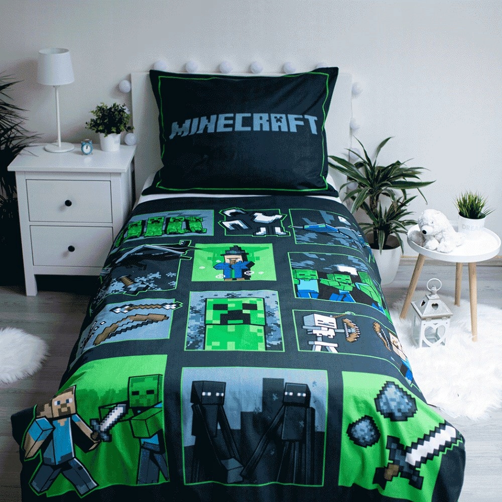 Jerry Fabrics patalynė Minecraft Survival Mode 140x200cm