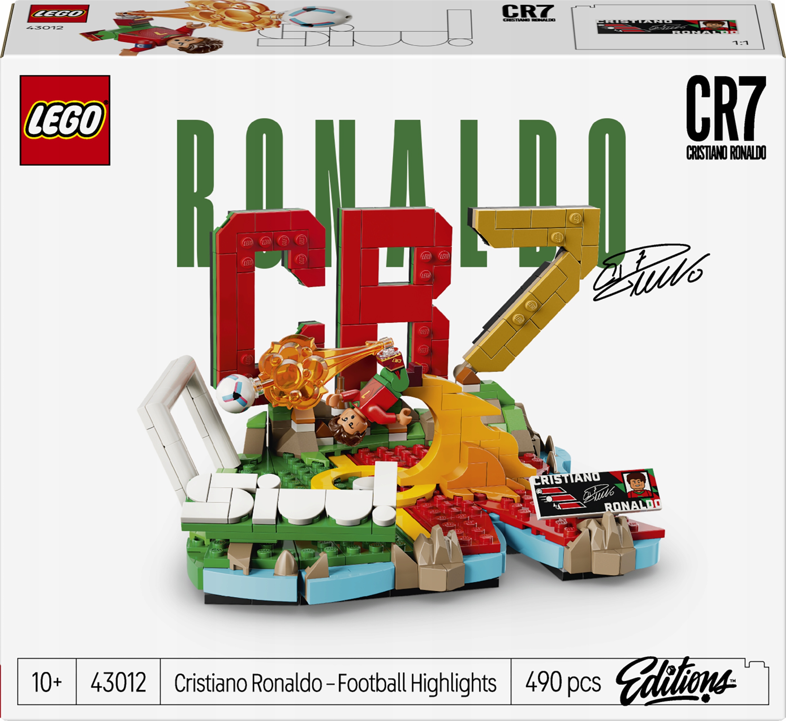 LEGO EDITIONS 43012 CRISTIANO RONALDO Futbolo akimirkos, futbolas