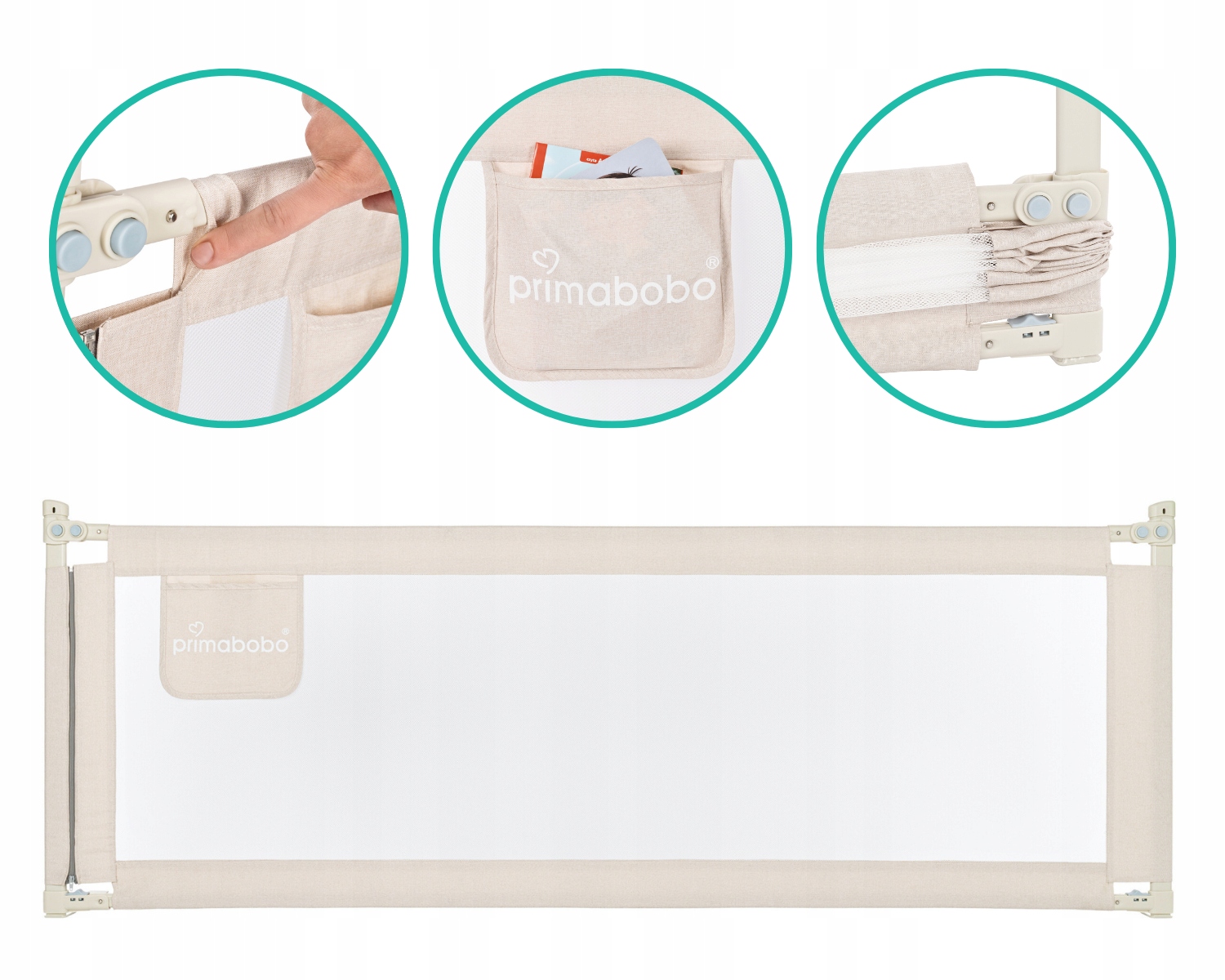 Primabobo Classic barjerina lovatėlei 200cm bež