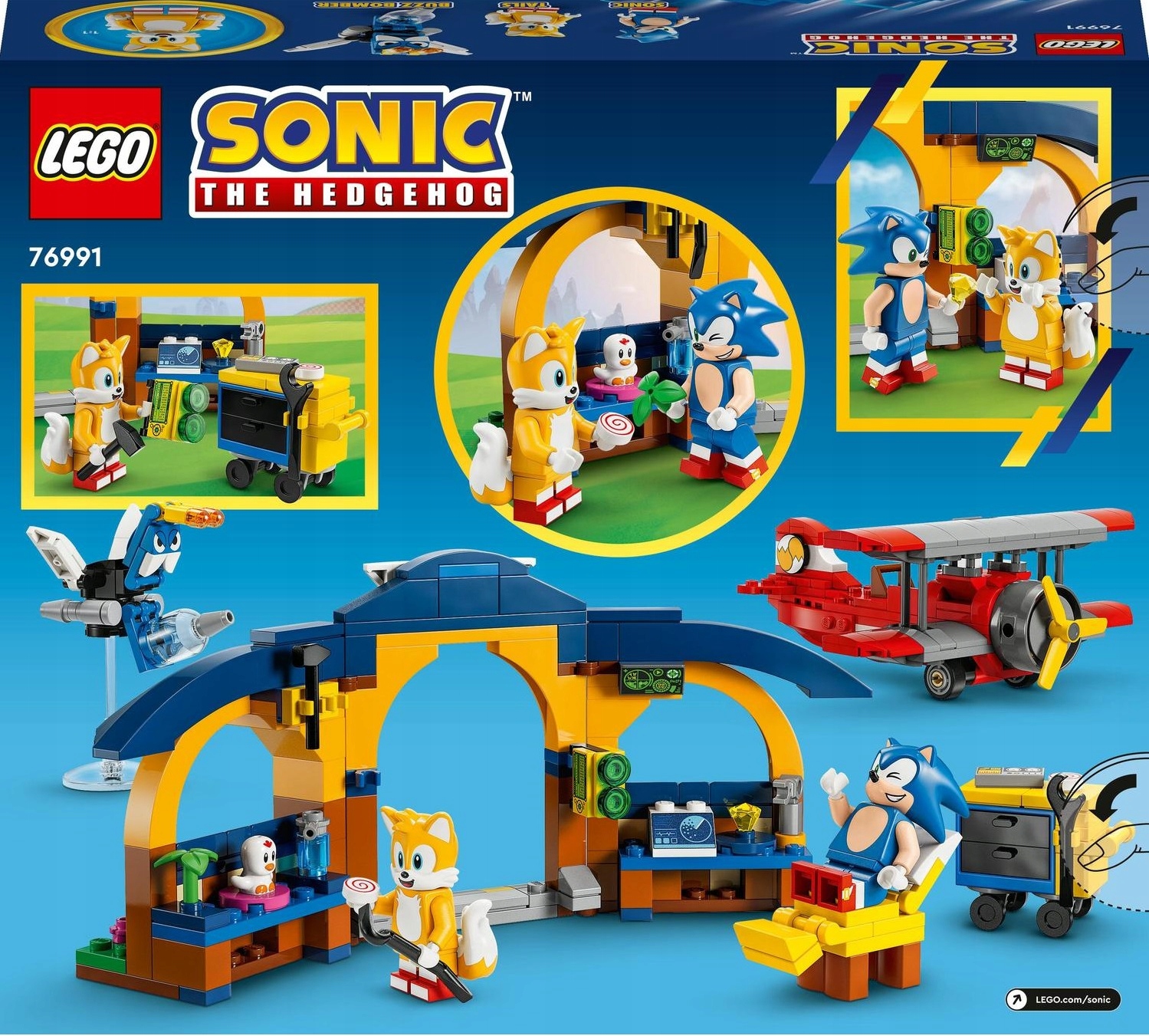 LEGO Sonic Tailsas ir lėktuvas Tornado
