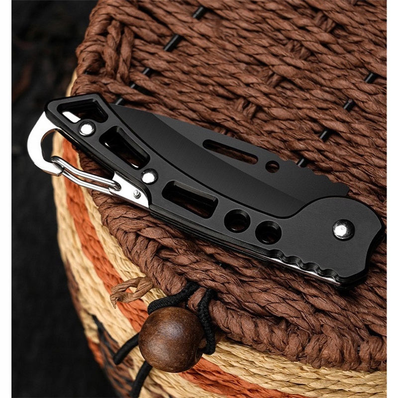 SURVIVAL POCKET KNIFE LENGVAS KEMPINGŲ GRYBAS, SULANKSTAMAS SU KARABINE
